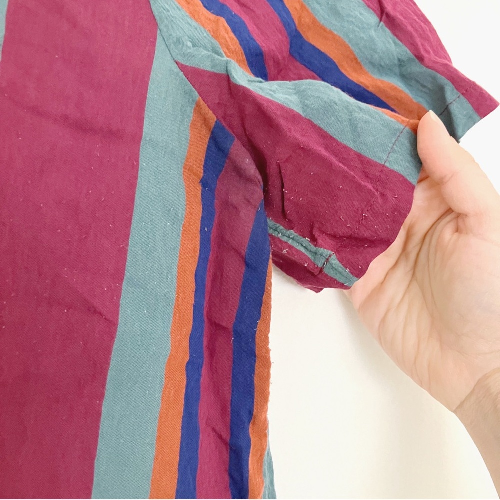 Madewell • Button Back Tie Top in Rosalinda Stripe - Picture 12 of 12